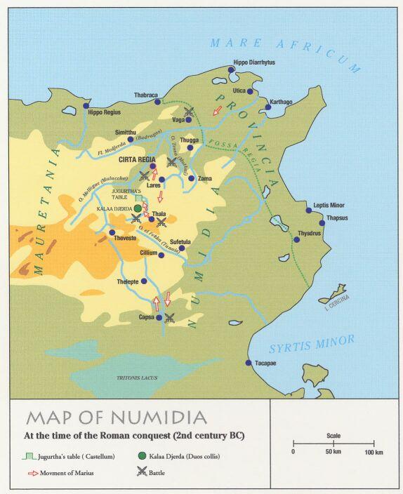 Carte de la Numidie