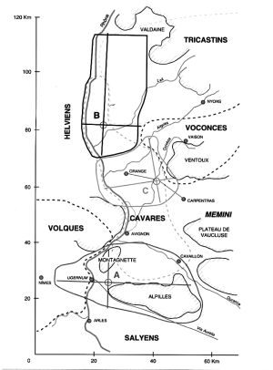 Fig. 3. : Localisation selon Chouquer (2001)
