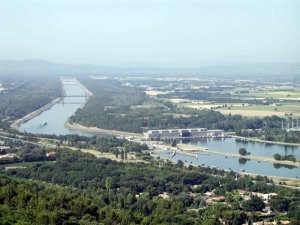 Fig. 14 : Vallée du Rhône près de Lapalud