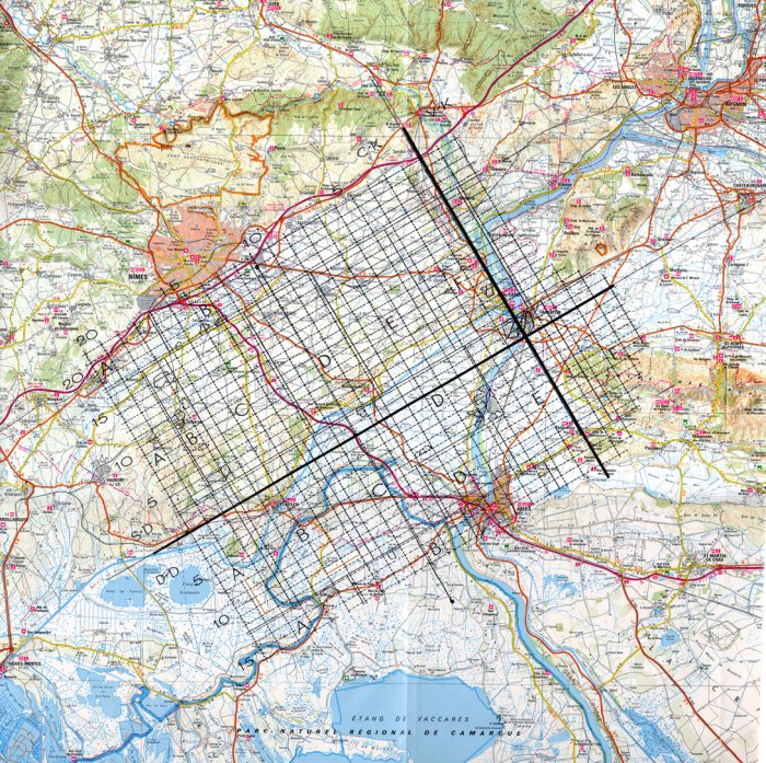 Fig. 14 : Le cadastre A d'Orange  N&icirc;mes
