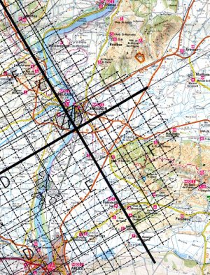 Carte 8 : les routes au voisinage du locus du cadastre A