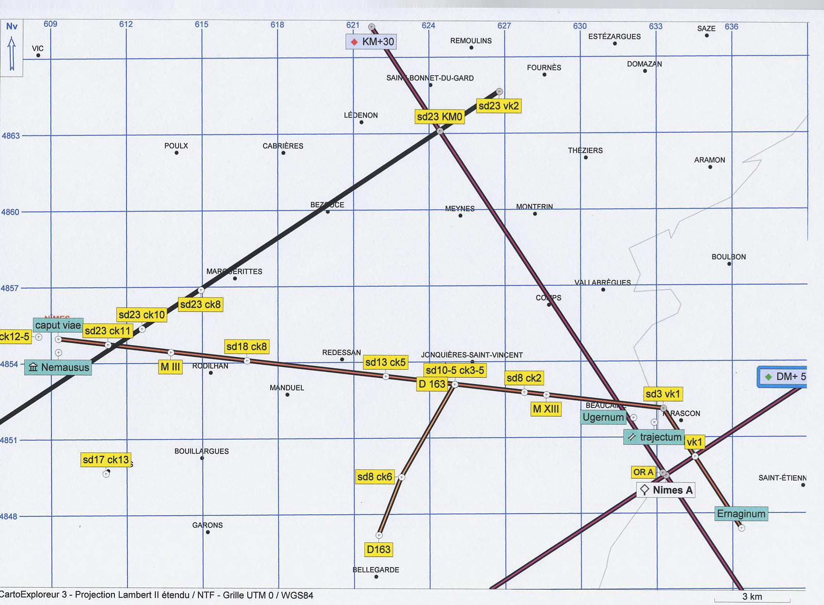  Relations gomtriques entre voies et cadastre