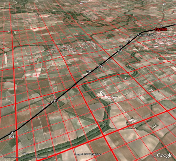 Fig. 38. La voie romaine en direction de Cedros.