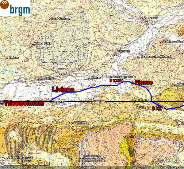 Fig. 38. Section <I>Tricensimum-Flexus</I> (carte BRGM)